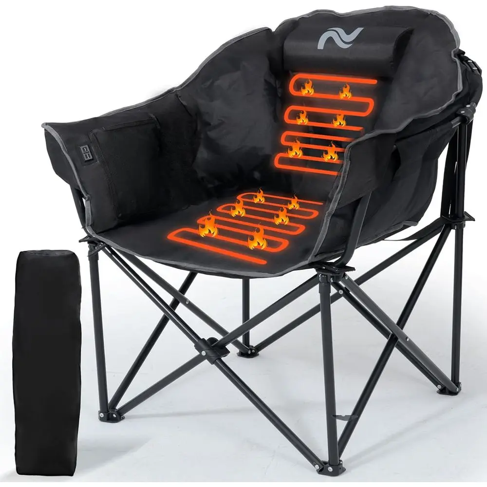 Outdoor Camping Lounge Chairs - Sillón Calefactable Portátil para Exteriores con