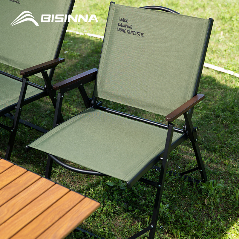 Outdoor Camping Table And Chairs - BISINNA Silla de camping plegable al