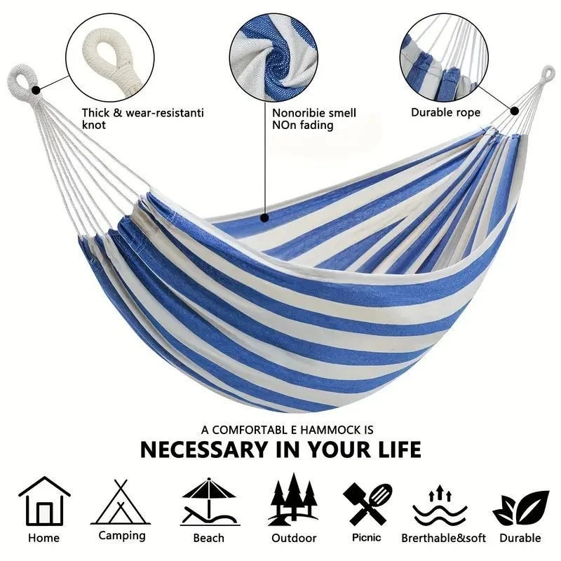Camping Hammock - Hamaca de Lona sin Varillas de