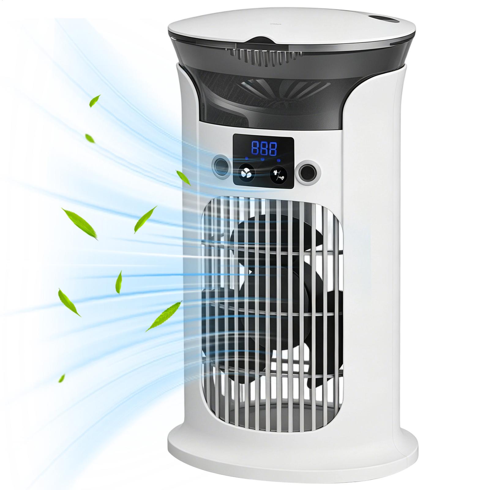 Kitchen Outdoor Camping - Ventilador de Escritorio Portátil y Ajustable