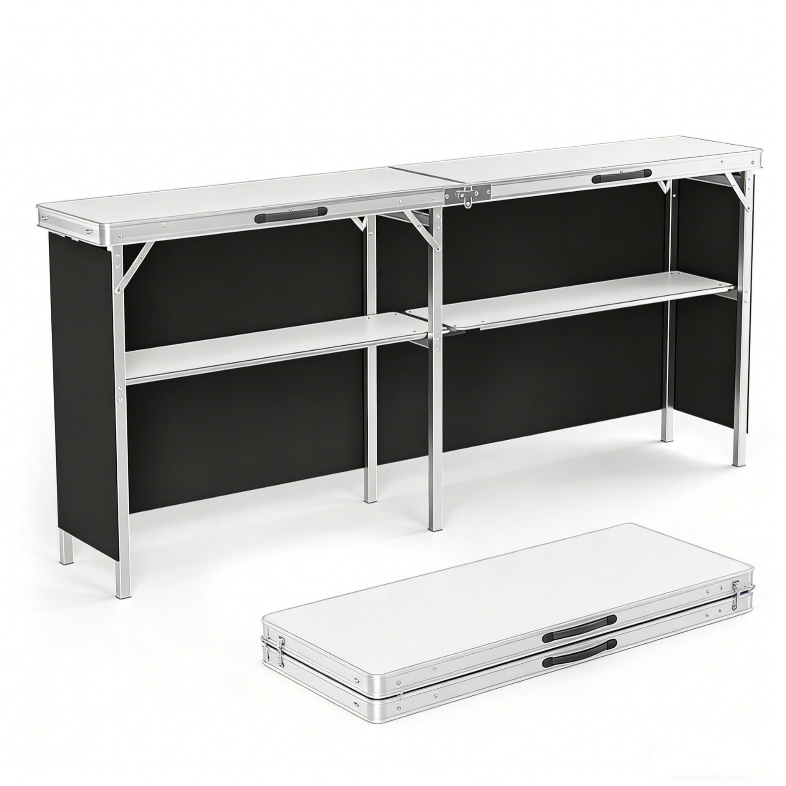 Outdoor Camping Table With Storage - Mesa Plegable de Aleación de Aluminio