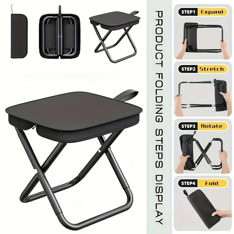 Outdoor Camping Table And Chairs - Taburete plegable compacto y ligero para