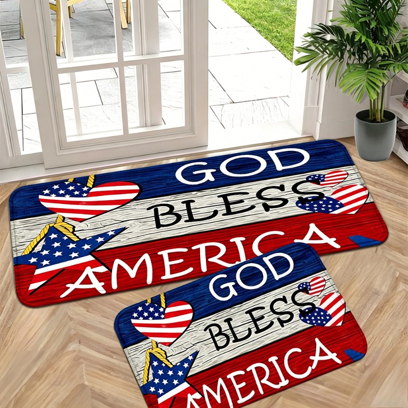 Outdoor Camping Usa - Alfombra de Franela Patriótica con la