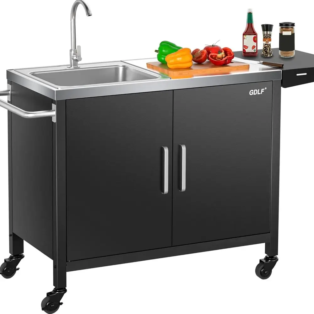 Outdoor Camping Sink - Isla de Cocina para Exteriores con