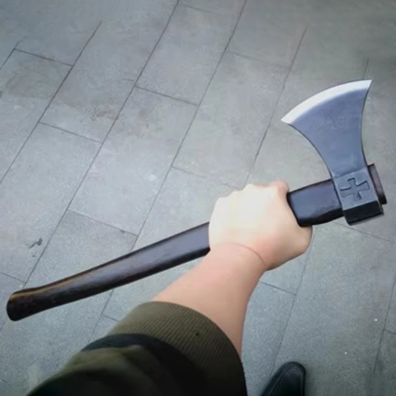 Camp Axe Hatchet - Hacha vikinga forjada de autodefensa nórdica
