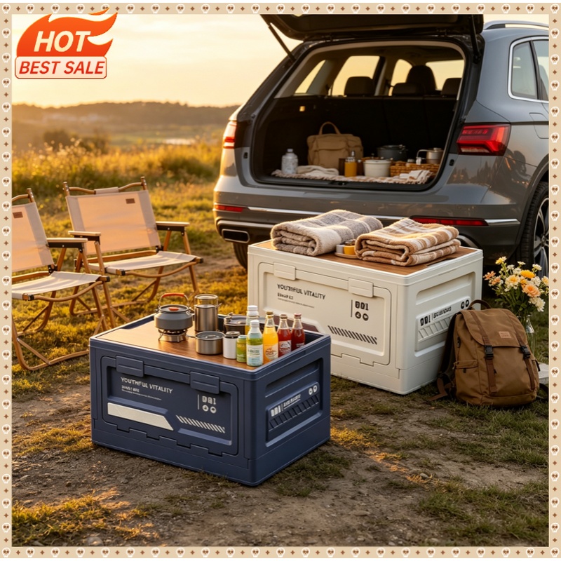 Outdoor Camping Stores - Caja de Almacenamiento Exterior Plegable para