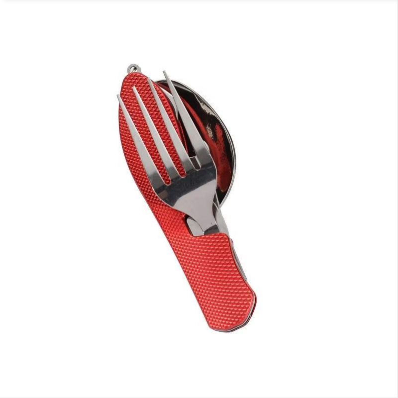 Outdoor Camping Ute - Juego de Cuchillo y Tenedor Plegable