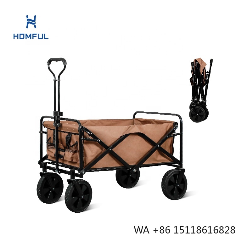 Outdoor Camping Wagon - Carrito de Pesca Plegable HOMFUL, Carrito