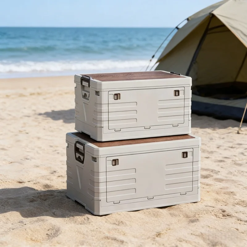 Outdoor Camping Bin - Caja de Almacenamiento para Auto, Plegable,
