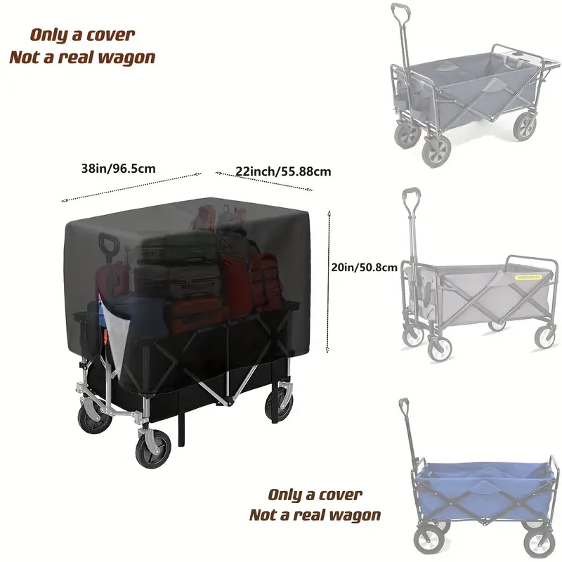 Cubierta impermeable para carr - Outdoor Camping Wagon reseña y precio