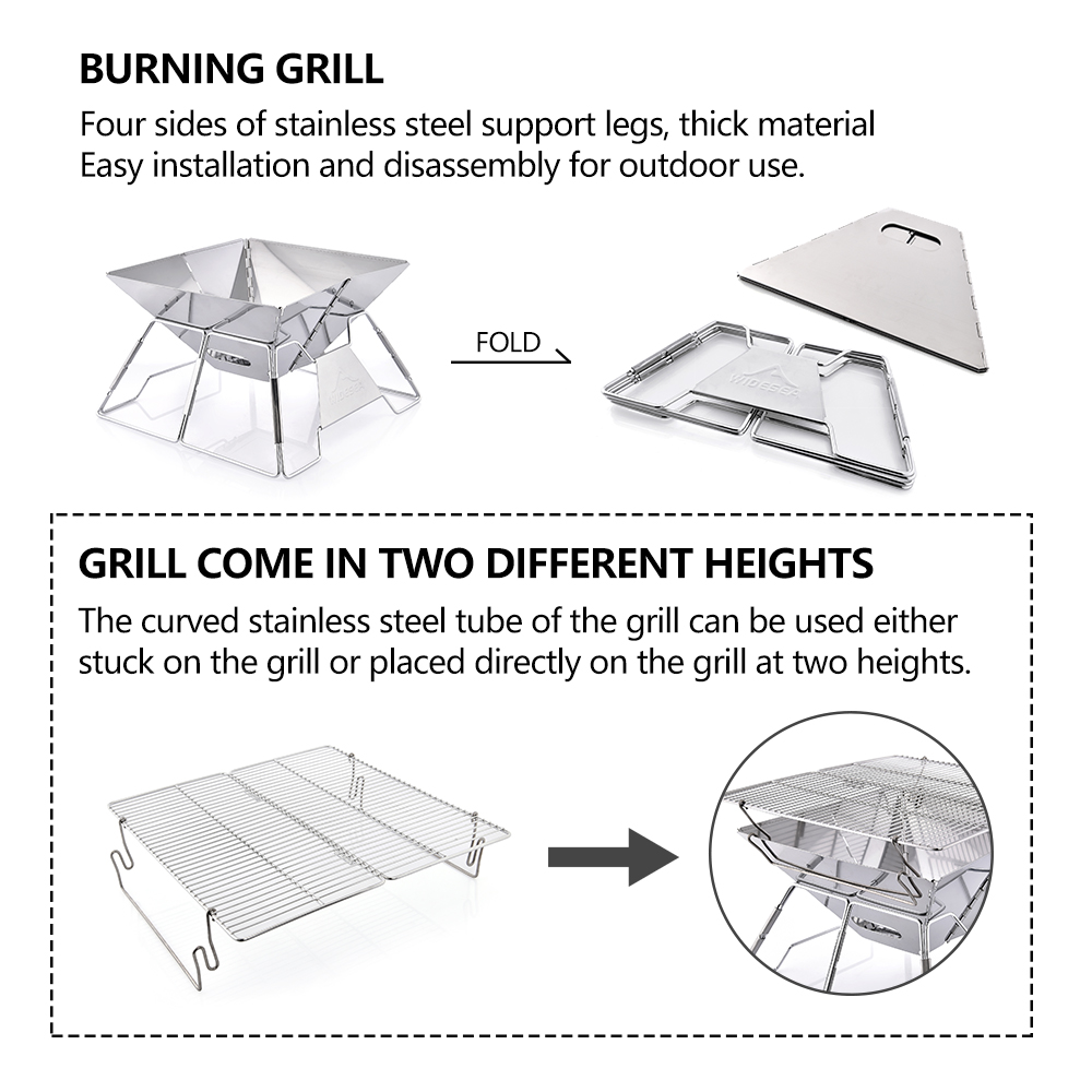Widesea-parrilla de acampada a - Outdoor Camping Sink reseña y precio
