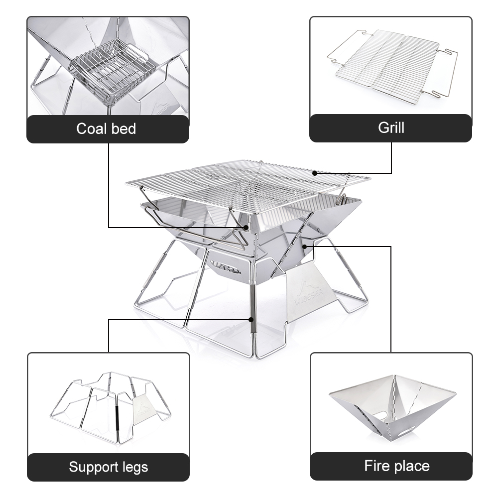 Widesea-parrilla de acampada a - Outdoor Camping Sink reseña y precio