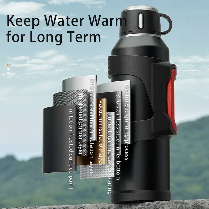 Jarra aislada de acero inoxida - Outdoor Camping Water Jug reseña y precio
