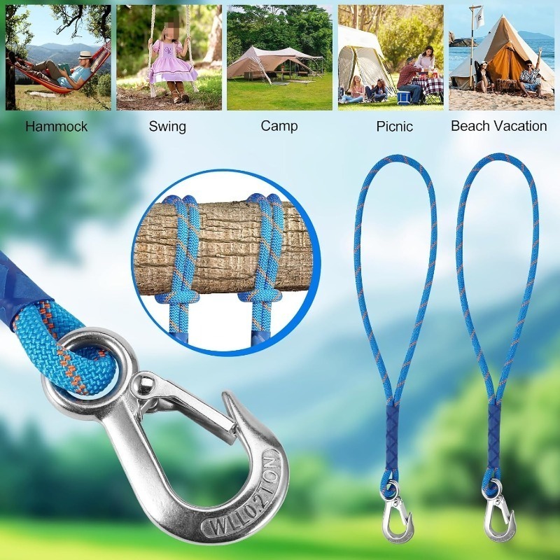 1/2 piezas de cuerda de nailon - Camping Hammock reseña y precio