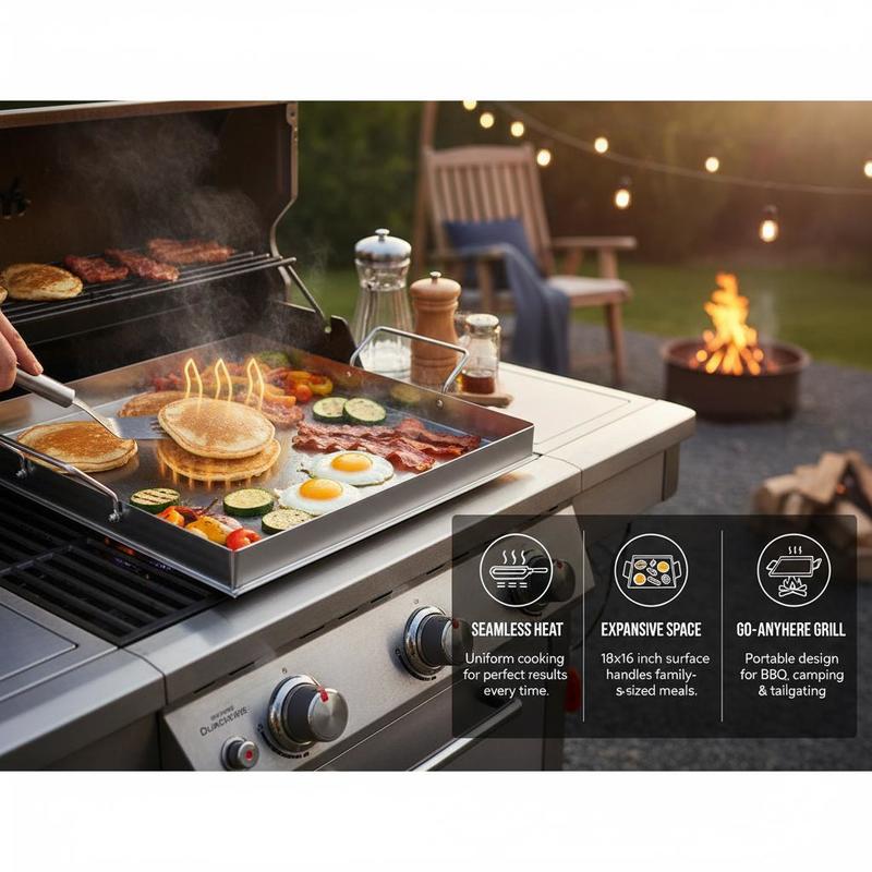 Plancha universal de superfici - Kitchen Outdoor Camping reseña y precio