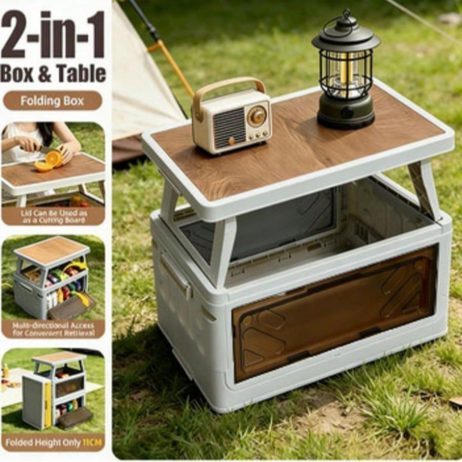 Caja de almacenamiento multifu - Outdoor Camping Bin reseña y precio