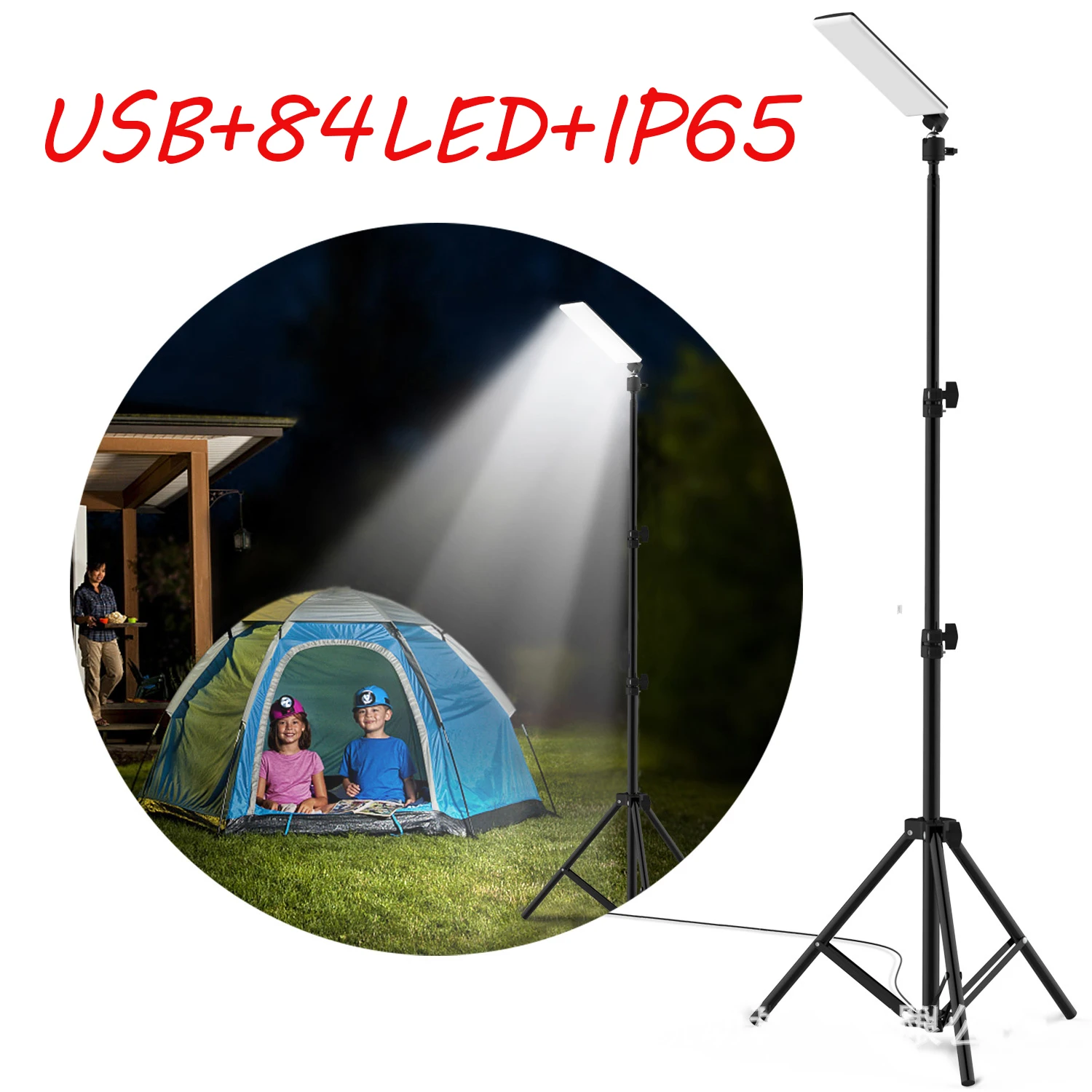 Lámpara LED ajustable alimenta - Outdoor Camping Videos reseña y precio