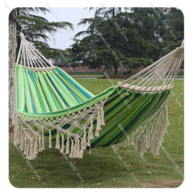 Hamaca Doble de Lona con Borla - Camping Hammock reseña y precio