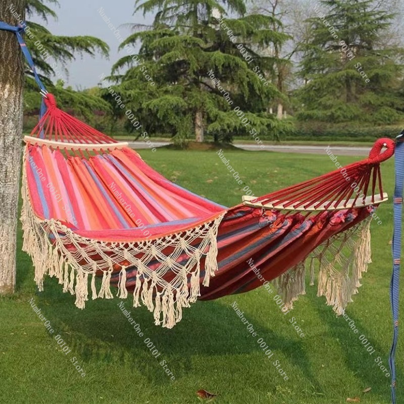 Hamaca Doble de Lona con Borla - Camping Hammock reseña y precio