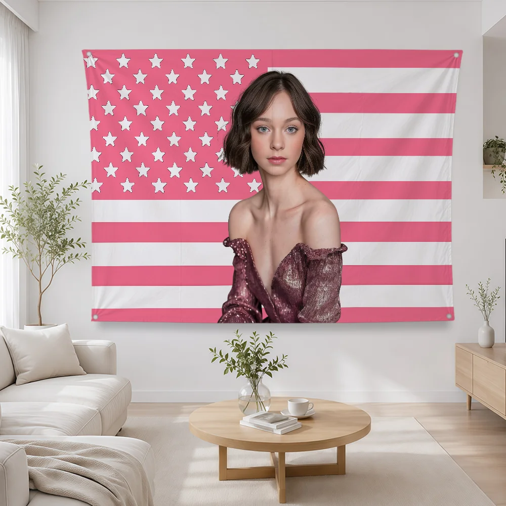 Bandera de poliéster con diseñ - Outdoor Camping Wallpaper reseña y precio
