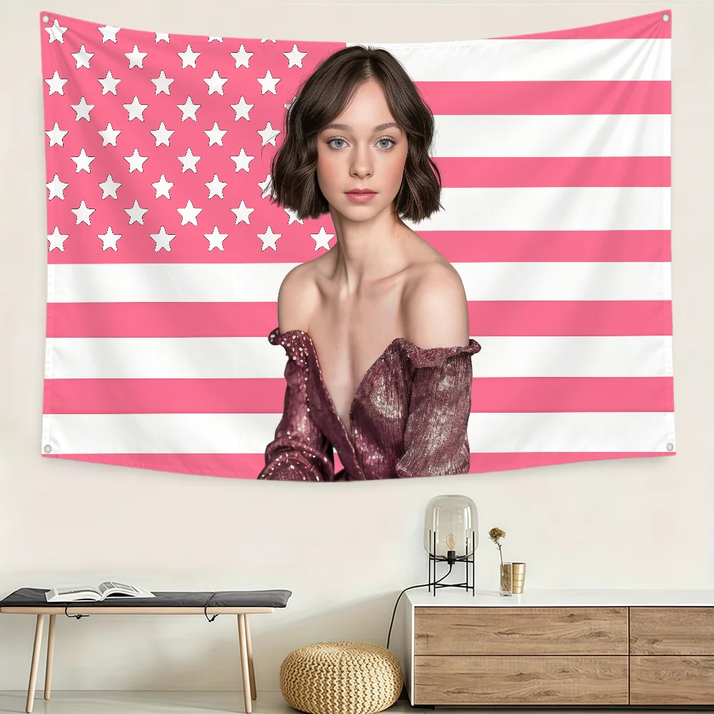 Bandera de poliéster con diseñ - Outdoor Camping Wallpaper reseña y precio