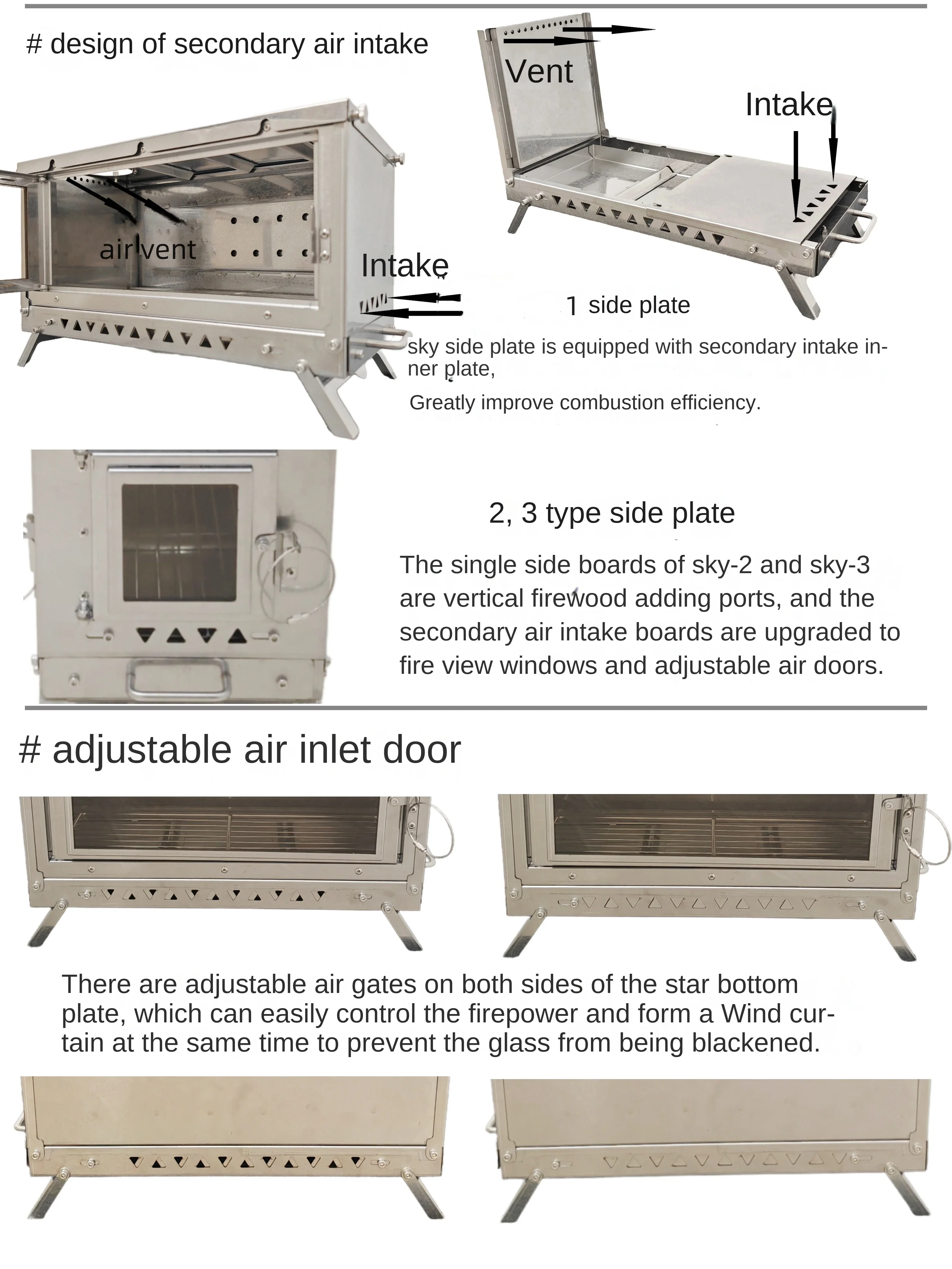 Chimenea plegable de aleación  - Outdoor Camping Sink reseña y precio