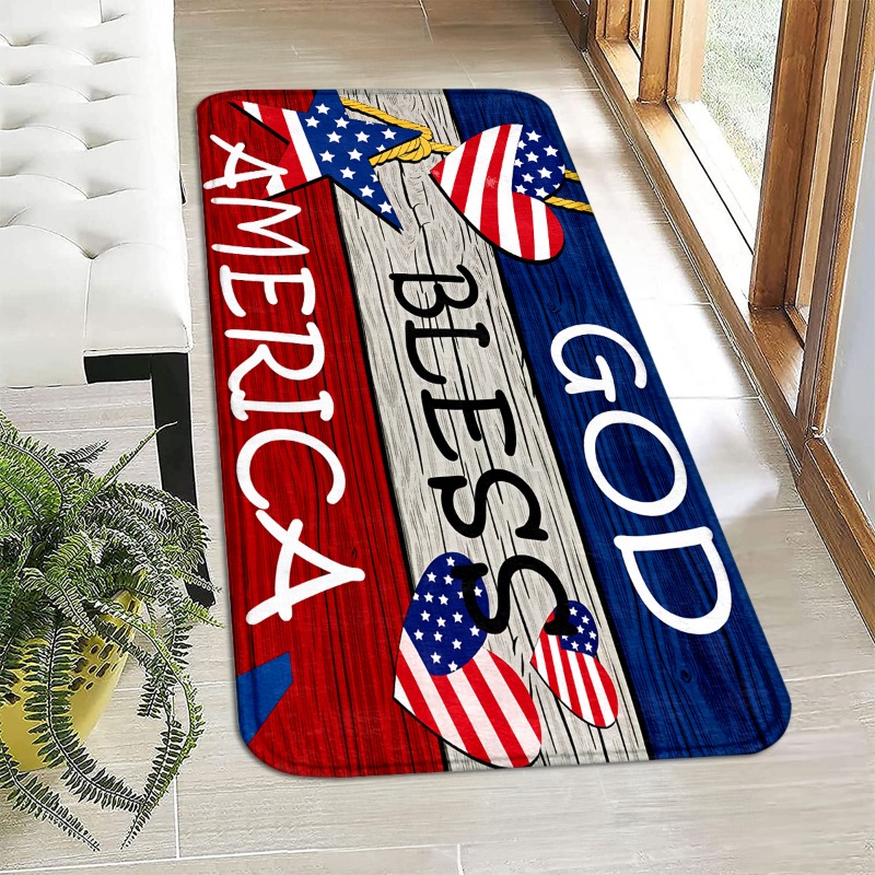 Alfombra de Franela Patriótica - Outdoor Camping Usa reseña y precio