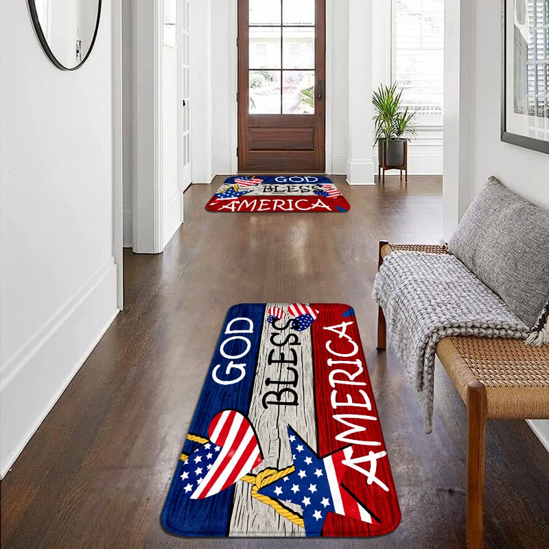 Alfombra de Franela Patriótica - Outdoor Camping Usa reseña y precio
