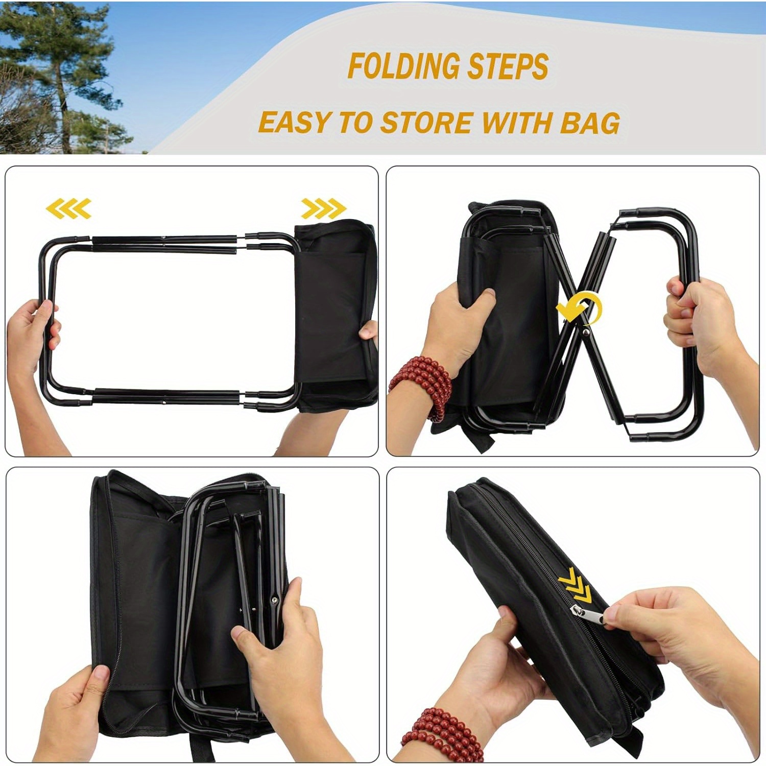 Taburetes plegables para ocio, - Outdoor Camping Stores reseña y precio