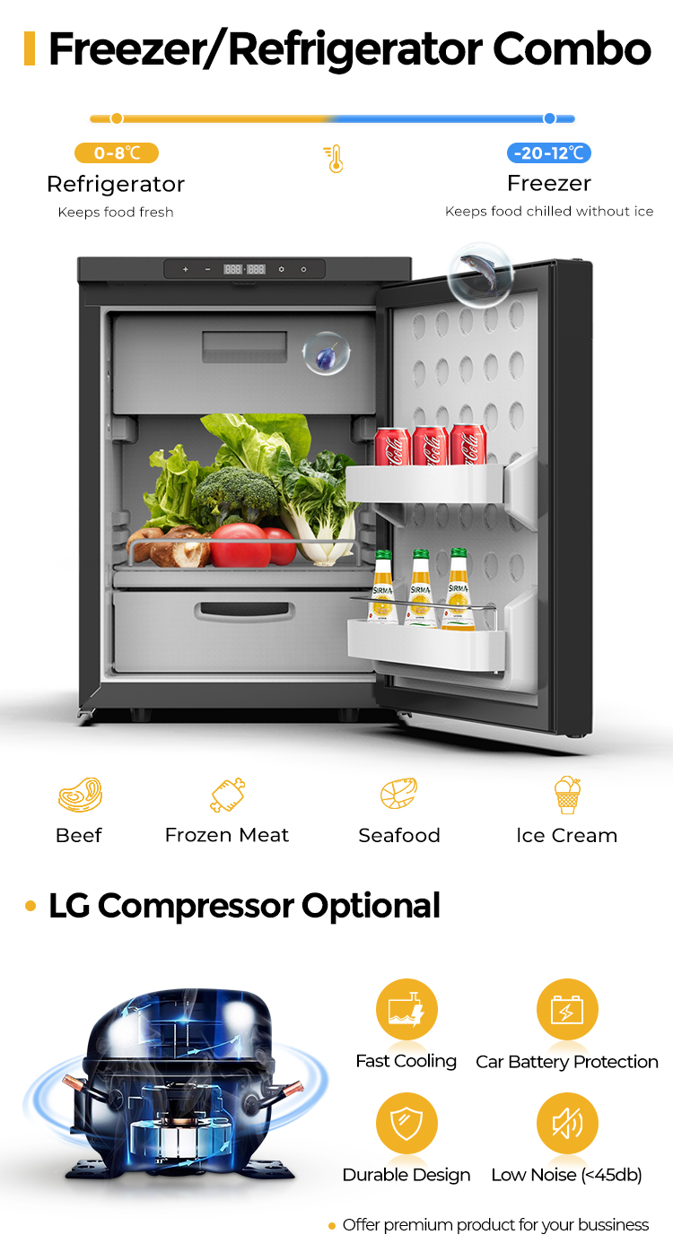 CR90 93L Nevera vertical para  - Outdoor Camping Fridge reseña y precio