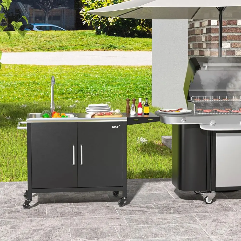 Isla de Cocina para Exteriores - Outdoor Camping Sink reseña y precio