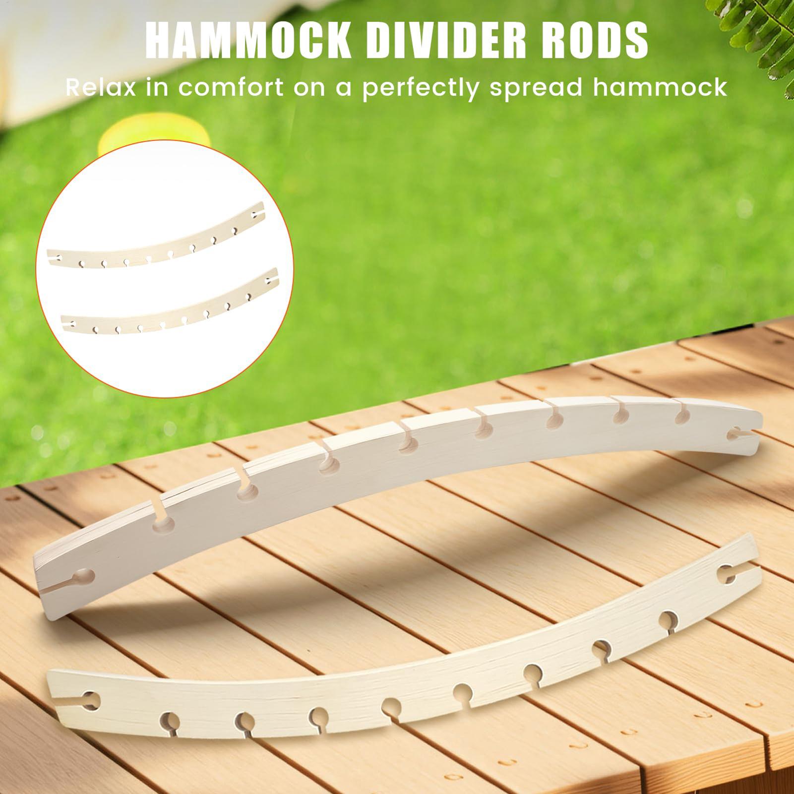2 barras de madera de 10 orifi - Camping Hammock reseña y precio