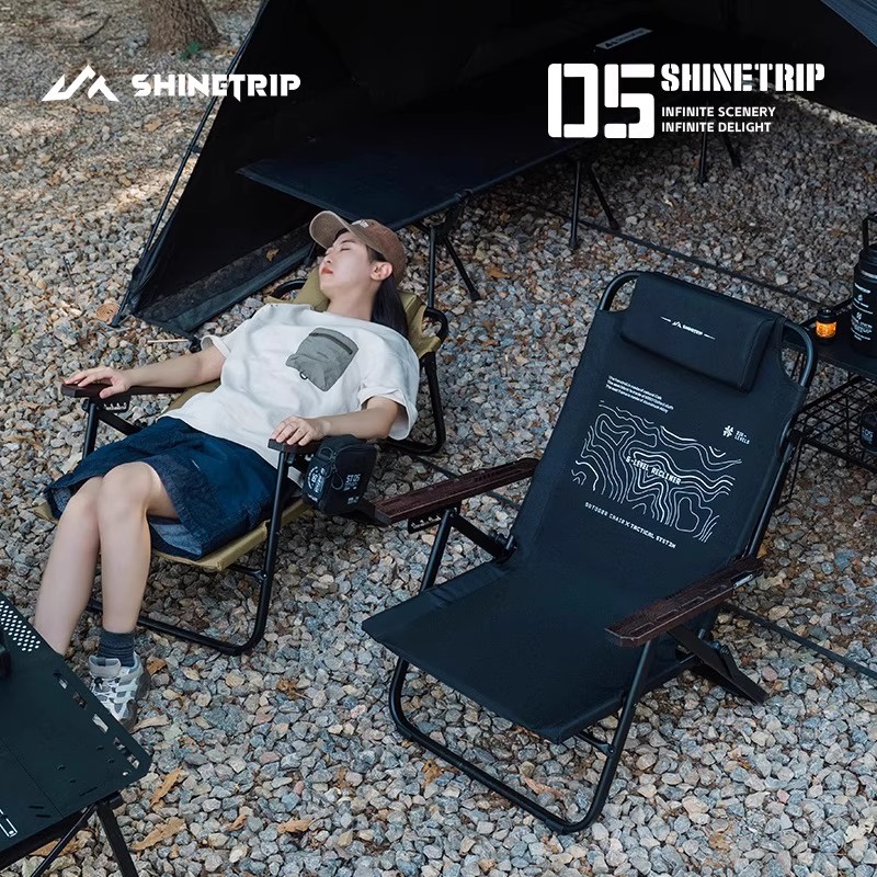 ShineTrip-sillón plegable para - Outdoor Camping Lounge Chairs reseña y precio