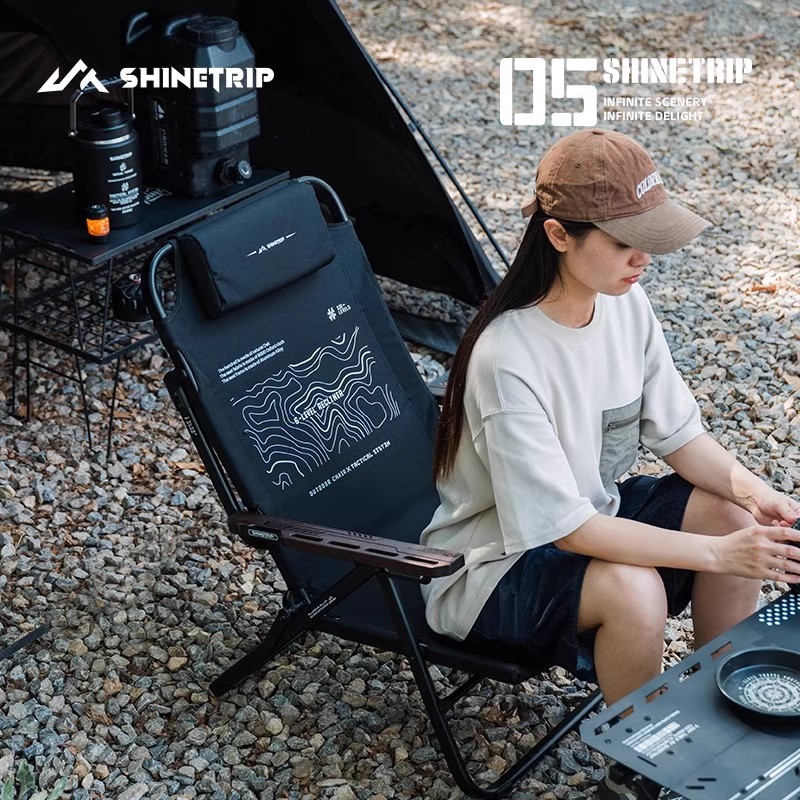 ShineTrip-sillón plegable para - Outdoor Camping Lounge Chairs reseña y precio