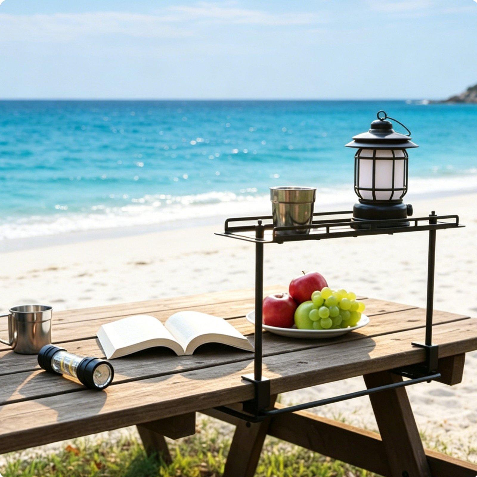 Estante de Almacenamiento Exte - Outdoor Camping Table With Storage reseña y precio