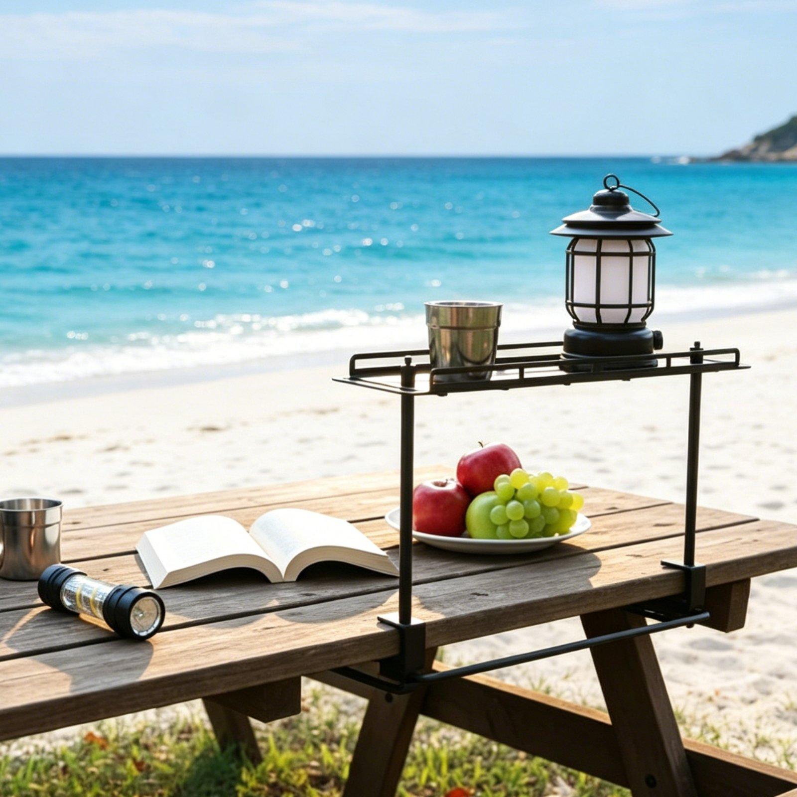 Estante de Almacenamiento Exte - Outdoor Camping Table With Storage reseña y precio