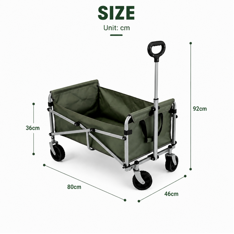 Carro Plegable de Gran Capacid - Outdoor Camping Wagon reseña y precio