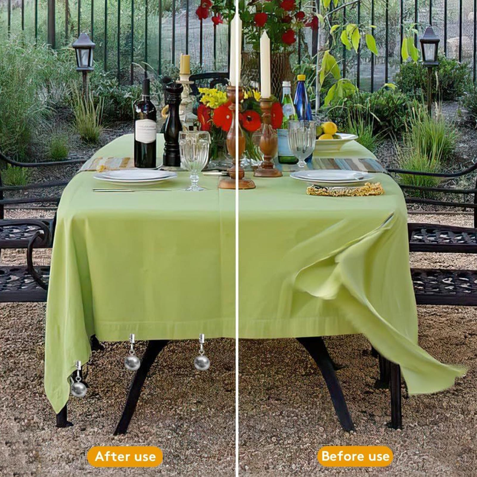 Pesos para mantel, 12 piezas,  - Kitchen Outdoor Camping reseña y precio