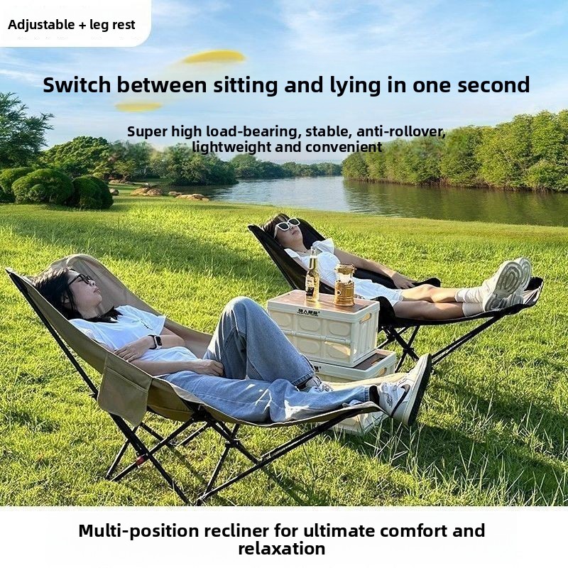 Silla Moon con cuatro reposapi - Outdoor Camping Lounge Chairs reseña y precio