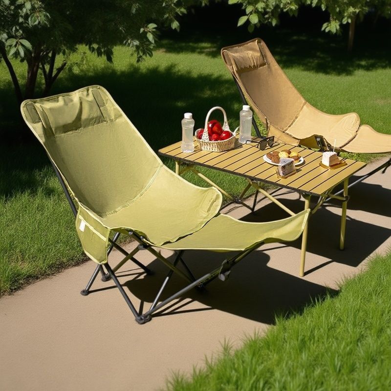 Silla Moon con cuatro reposapi - Outdoor Camping Lounge Chairs reseña y precio