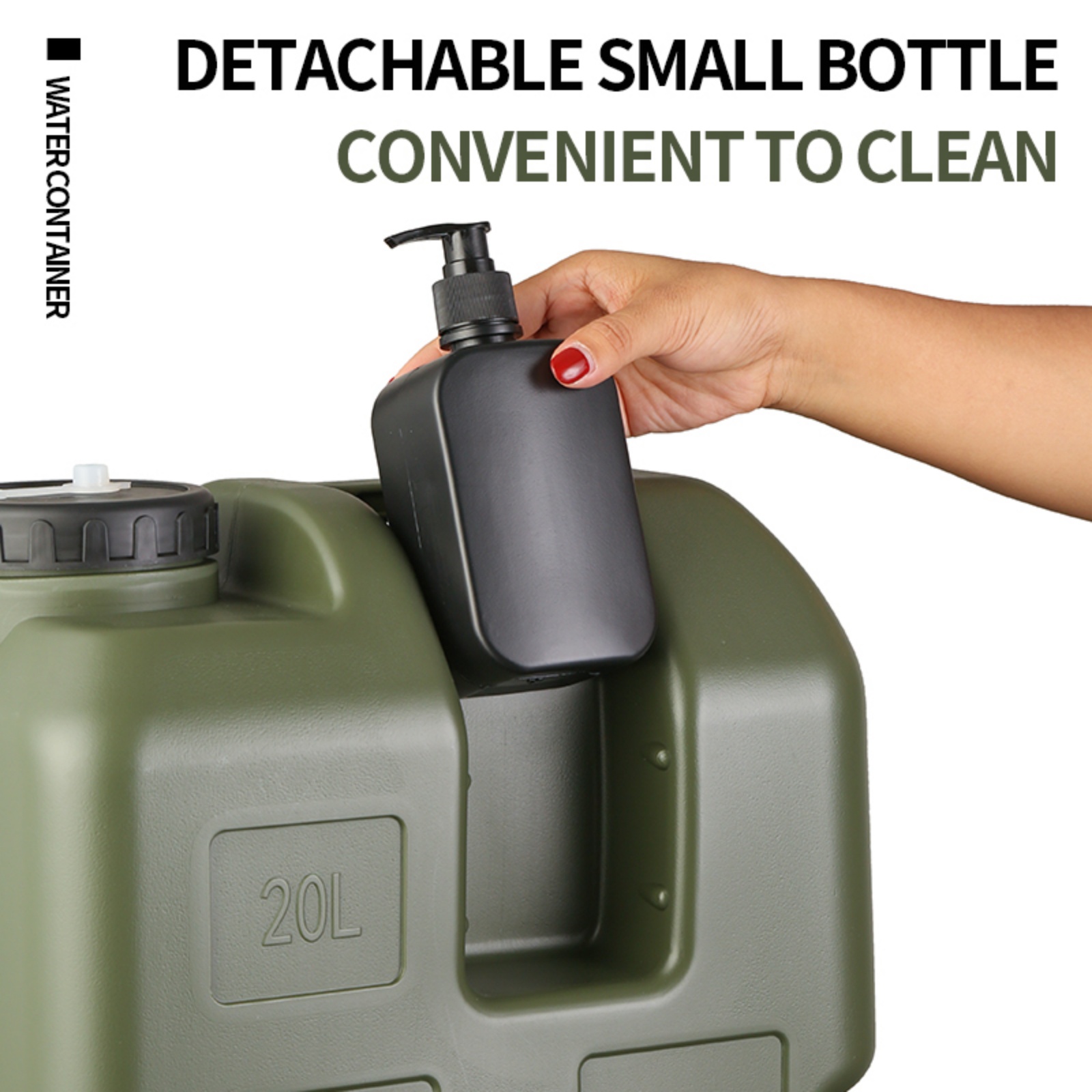 Jarra de agua portátil para ac - Outdoor Camping Water Jug reseña y precio