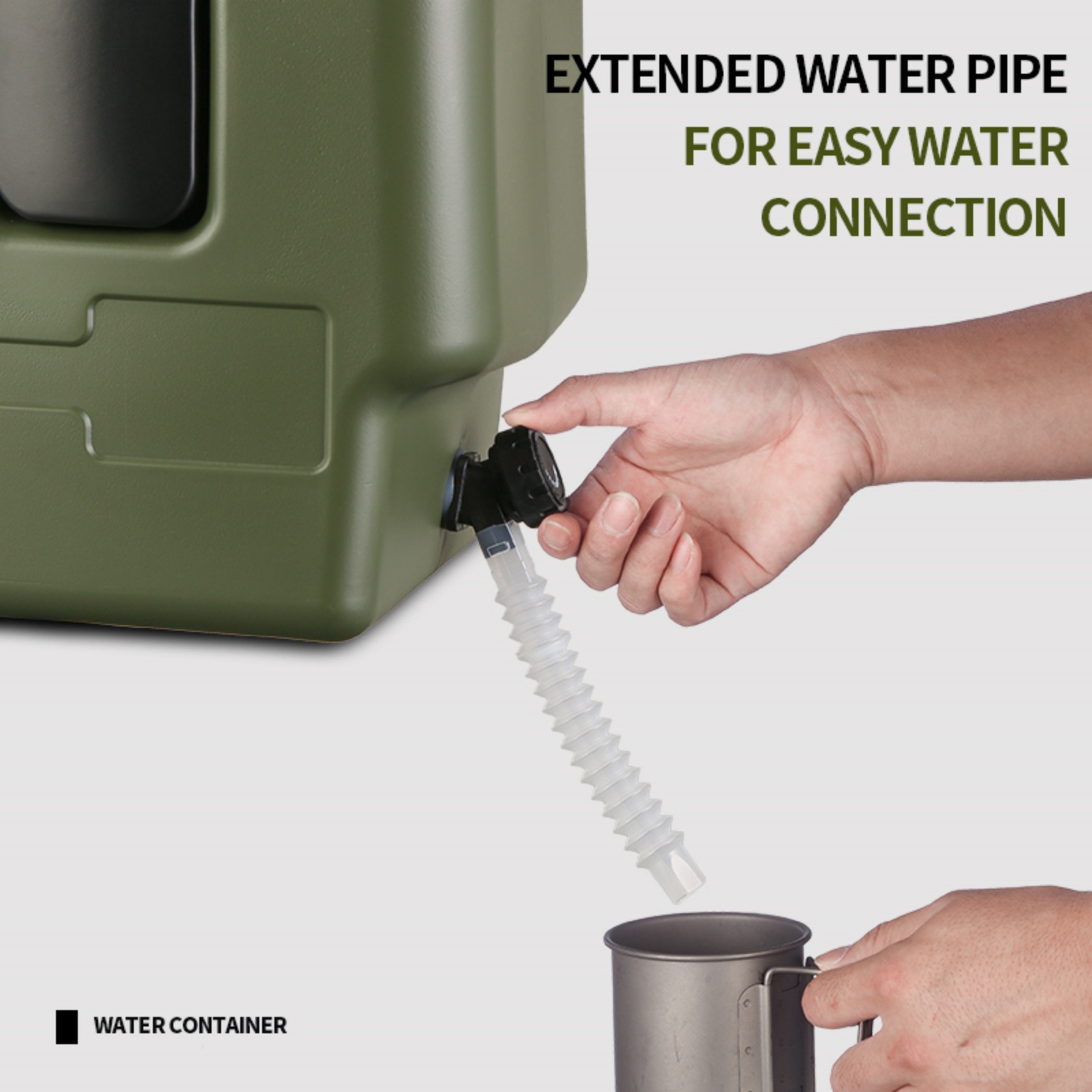Jarra de agua portátil para ac - Outdoor Camping Water Jug reseña y precio