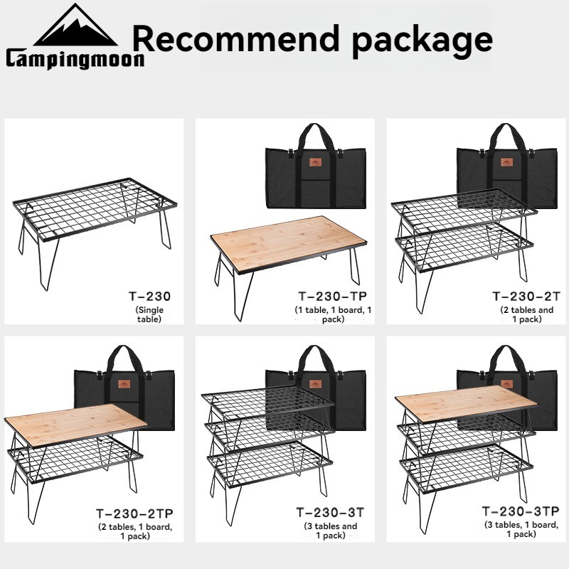 CAMPINGMOON T-230 Mesa de Camp - Outdoor Camping Table With Storage reseña y precio
