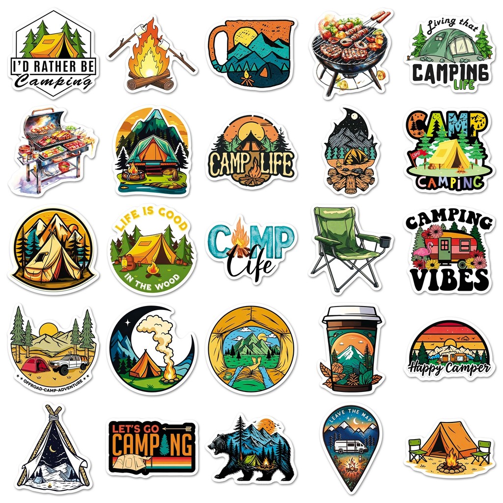 50 Hojas de Adhesivos Impermea - Outdoor Camping Stores reseña y precio