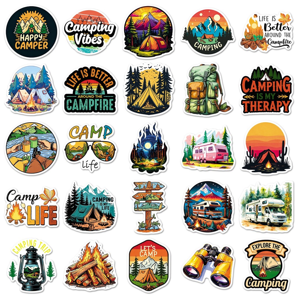 50 Hojas de Adhesivos Impermea - Outdoor Camping Stores reseña y precio