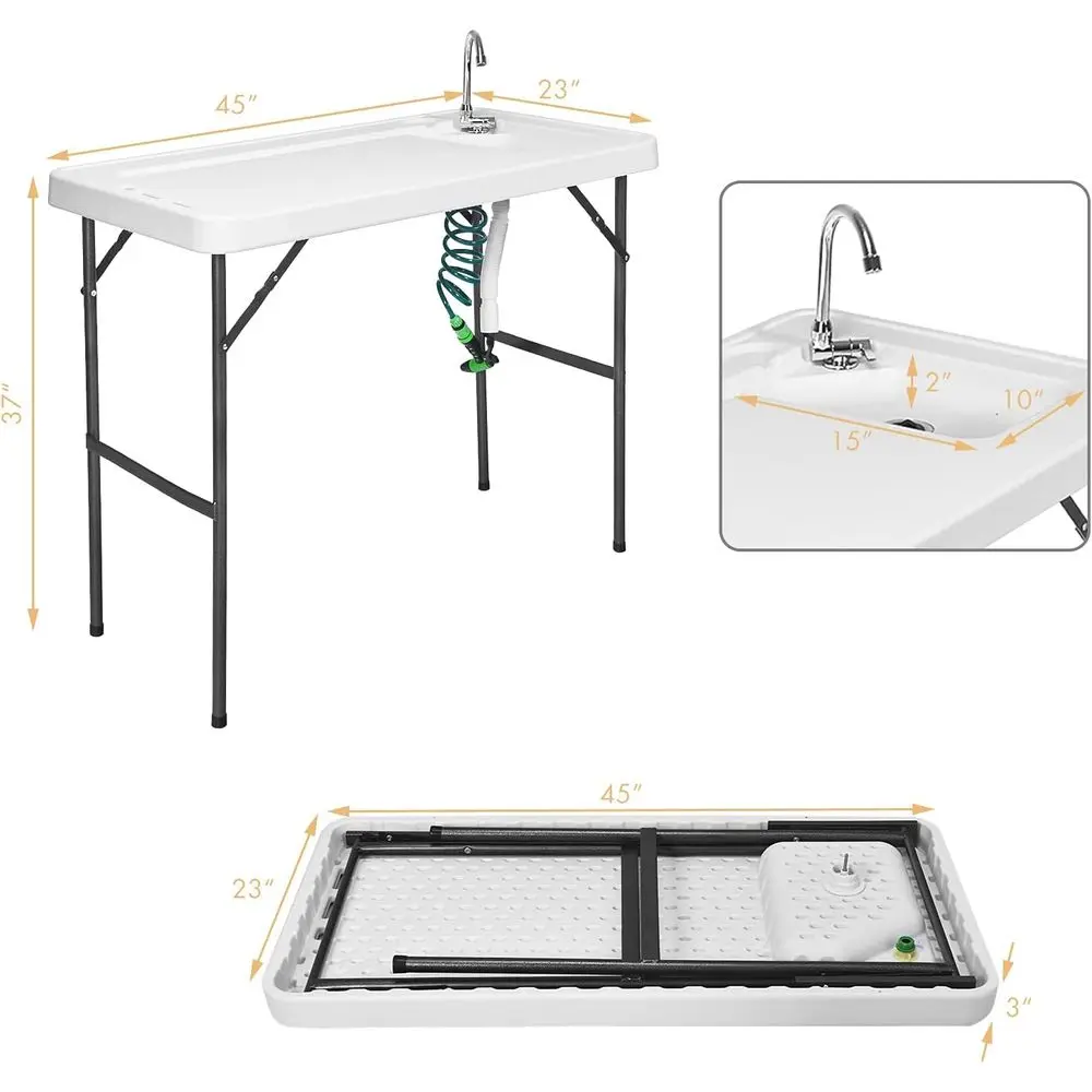Fregadero portátil resistente  - Outdoor Camping Sink reseña y precio