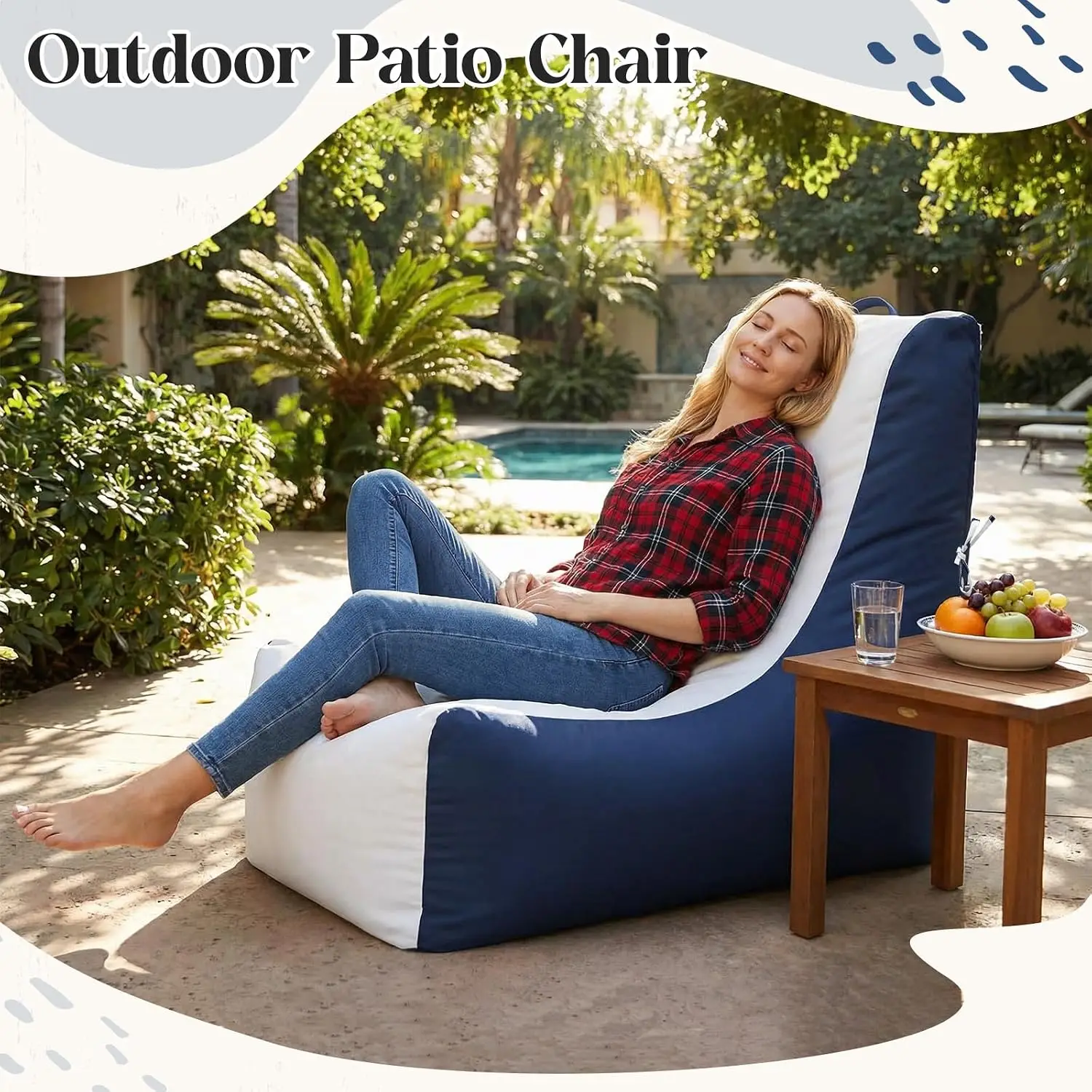 1 Silla Puff para Barco, Imper - Outdoor Camping Lounge Chairs reseña y precio