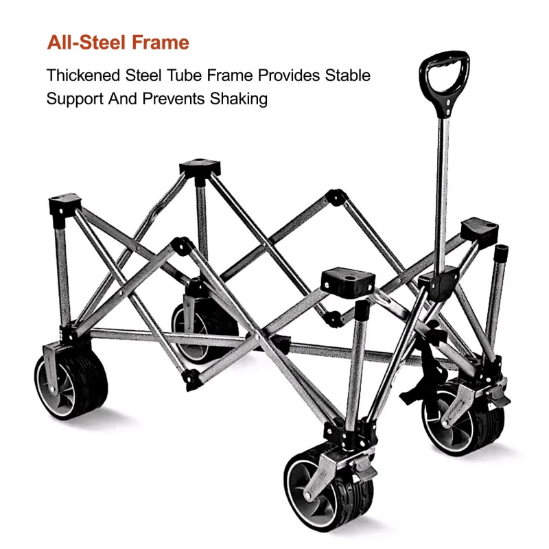 Carrito Plegable Reforzado de  - Outdoor Camping Wagon reseña y precio